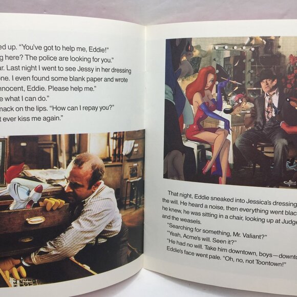 Vintage Disney Who Framed Roger Rabbit Story Book Music Photos Motion Picture - Picture 4 of 8